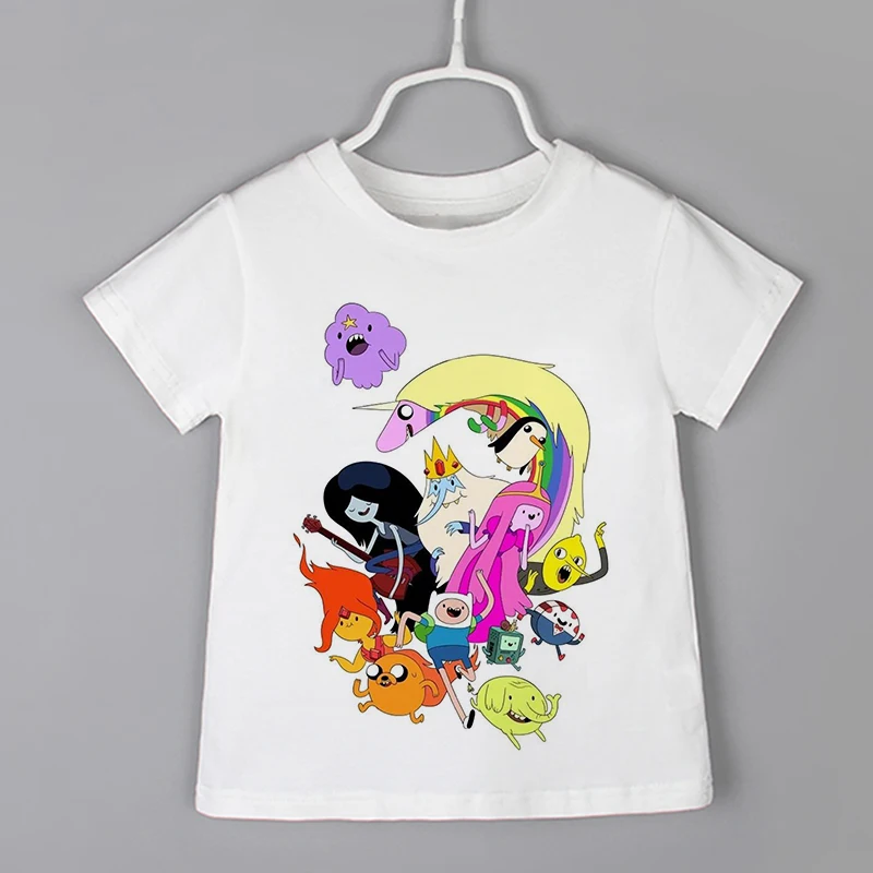 Новые детские футболки с мультяшным принтом для малышей летние смешные аниме