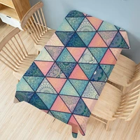 tablecloth rectangular party dining table cover mat clothes geometric abstract waterproof anti scalding anti oil home decor 0019