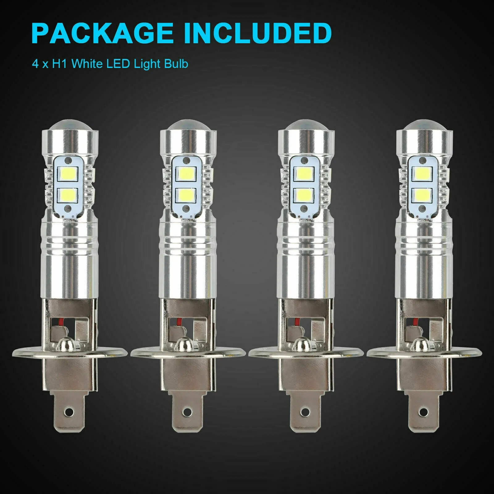 

4PCS H1 220W LED Headlight Bulbs Kit Fog Driving Light 6000K Super White H1 LED Headlight Bulbs