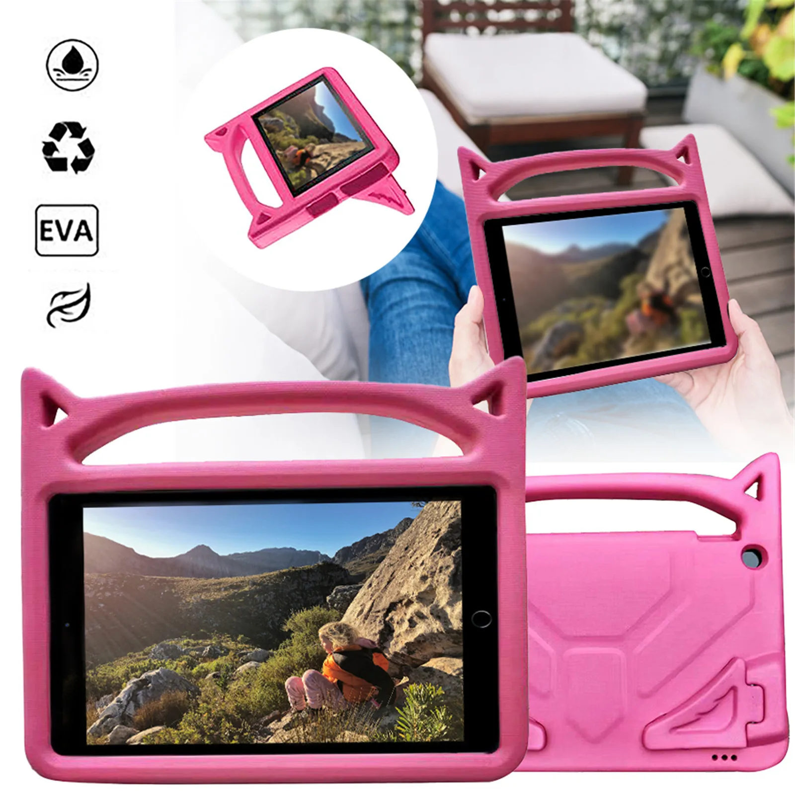 Для Kindle Fire/Kindle Fire HD 10 Kids Edition крышки корпуса для планшетов встроенный кронштейн и
