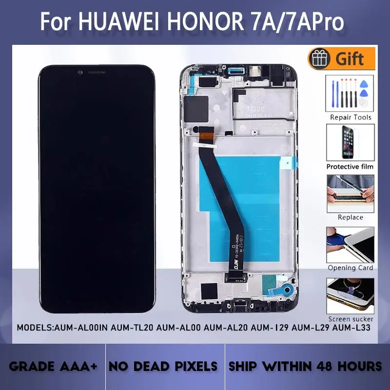 Для Huawei Honor 7A Pro AUM-AL00IN TL20 AL00 AL20 l29 L29 L33 ЖК-экран в сборе с передним сенсорным стеклом