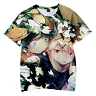 Футболка мужская оверсайз с 3D-принтом, модная повседневная мягкая рубашка с принтом японского аниме элемента, одежда для Отца и Сына, лето 2021