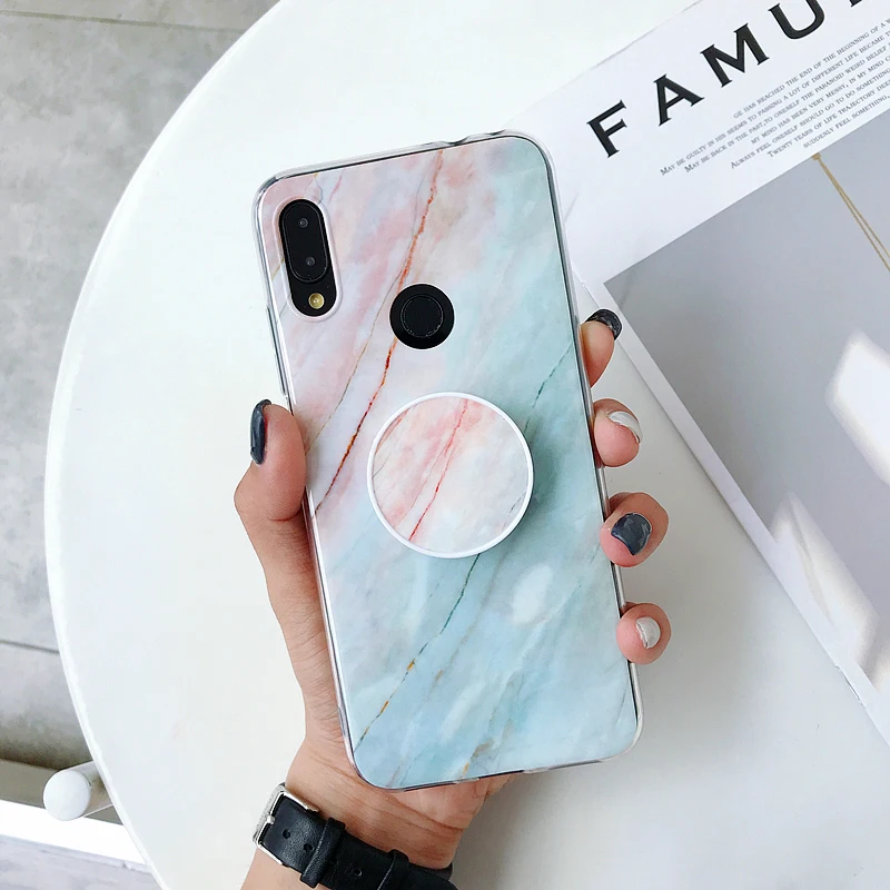 Чехол для Xiaomi Redmi Note 7 мягкий чехол 5 6 K20 Pro Xiomi Mi 9 9T 8 Lite чехлы мраморный