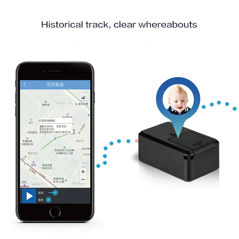 KAJARN gps трекер GF19 SOS устройства слежения для транспортного средства автомобиля