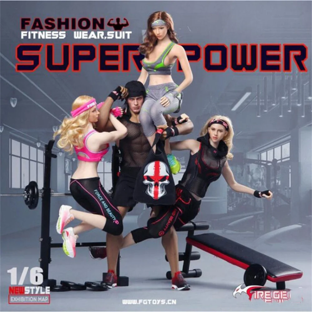 Игрушки Fire Girl 4 цвета 1/6 FG054 женский/мужской комплект спортивной одежды для