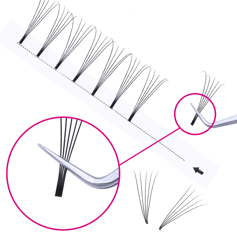 Готовые ресницы 3D 5D русские для наращивания профессиональные мягкие норковые