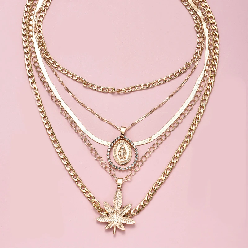 5 шт./компл. очаровательные женские зимние сапоги ожерелья в виде кленового листа