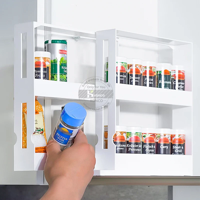 Многофункциональная вращающаяся полка для хранения кухонных специй стеллаж