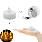 Рождественская светодиодный ная свеча, 100 часов, Реалистичная Мерцающая лампа, работающая от батареи, чайная лампа, теплый желтый, электрическая лампа