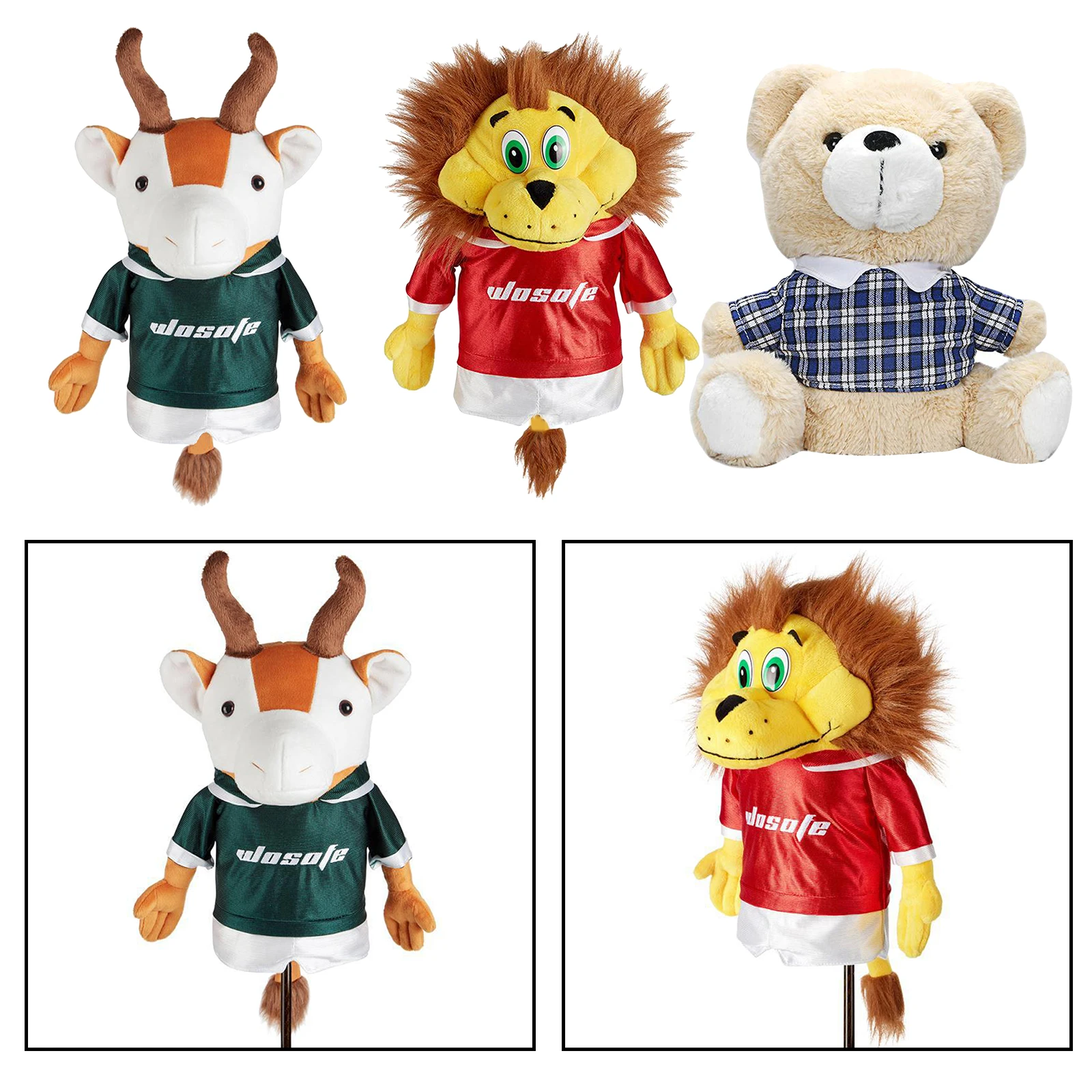 

Plush Animal Golf Driver Headcover Universal 460cc Fairway No.1 Woods Unique