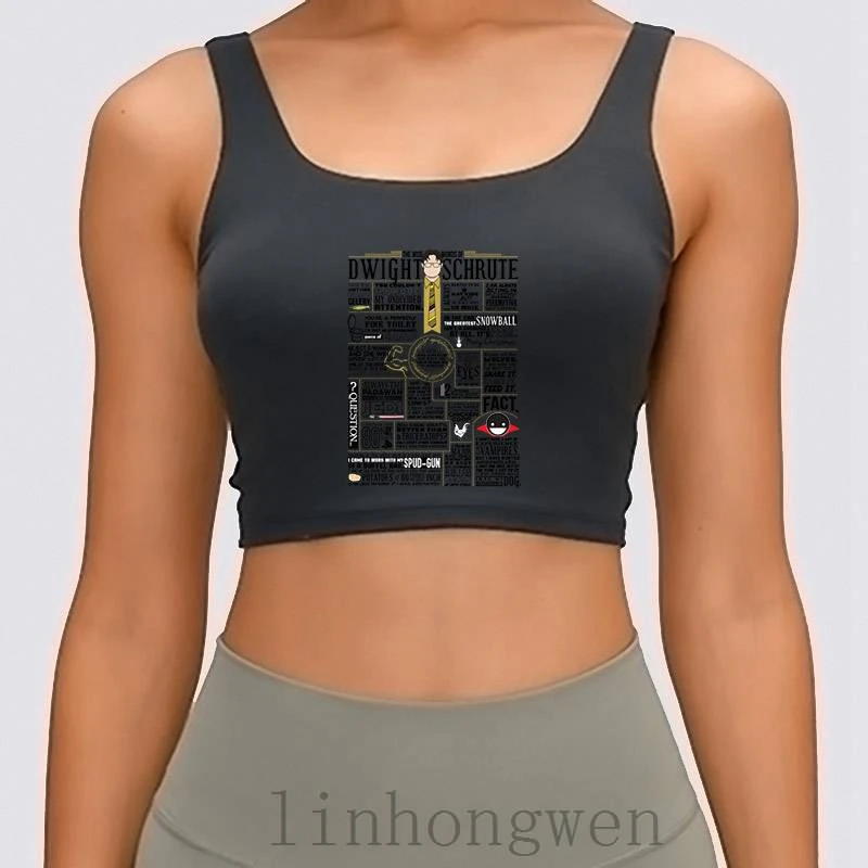 

The Wise Words Of Dwight Schrute Women Tank Top Size S-XL The Office Tee Cotton Funny Crop Top