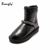 brangdy women ankle snow boots genuine leather waterproof crystal women shoes chunky round toe %d0%b6%d0%b5%d0%bd%d1%81%d0%ba%d0%b8%d0%b5 %d1%81%d0%b0%d0%bf%d0%be%d0%b3%d0%b8 with fur%d1%81%d0%b0%d0%bf%d0%be%d0%b3%d0%b8 %d0%b6%d0%b5%d0%bd