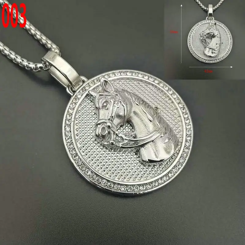 Кулон в виде головы лошади из нержавеющей стали кулон единорога