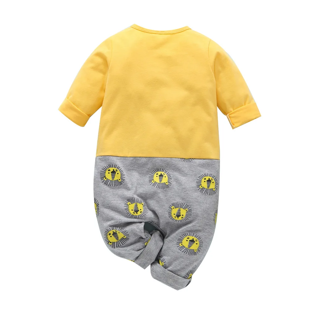 Комбинезон для маленьких мальчиков и девочек летняя одежда с длинными рукавами