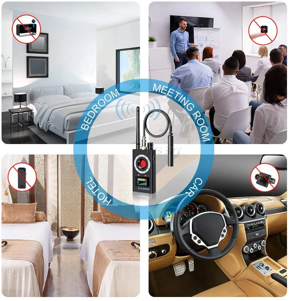 Радиочастотного сигнала Скрытая Камера детектор Анти шпион скрытый Пинхол
