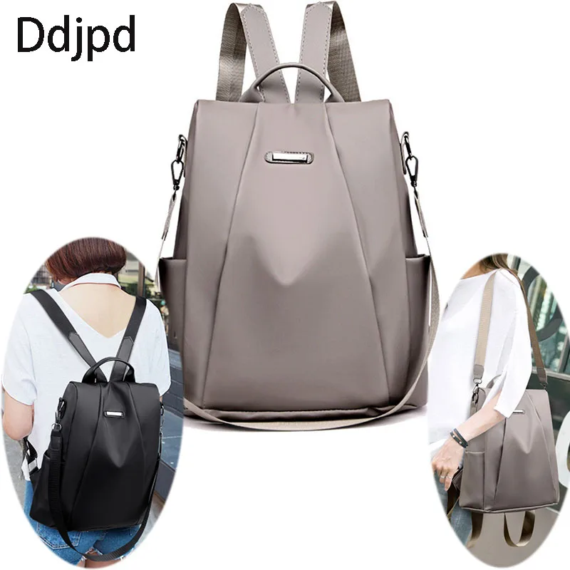 

Ddjpd Fashionable Multifunctional Backpack Teenage Girls Oxford Cloth Shoulder Bag Large Capacity Waterproof Travel School Bag