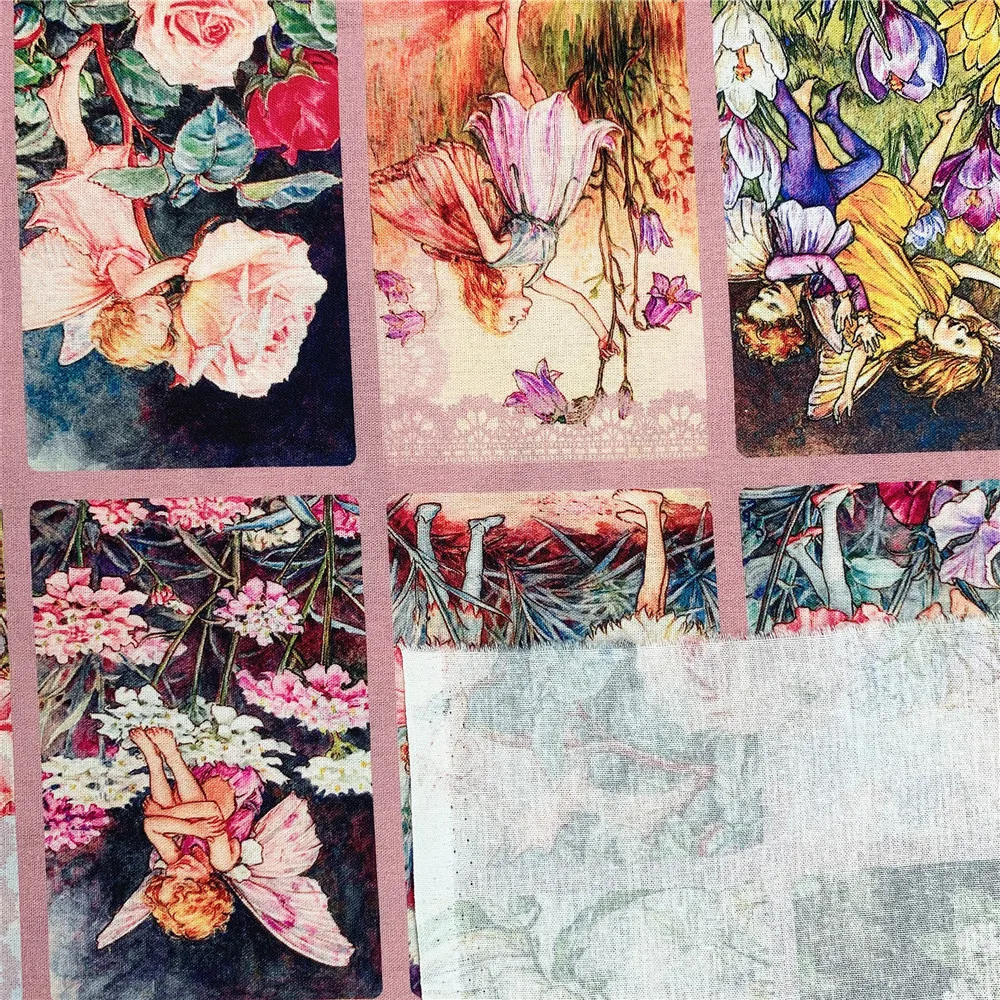 Romantic rose vintage flower fairy cotton fabric for Sewing Quilting Accessories DIY girl Sheet Pillowcase Patchwork Material | Дом и сад
