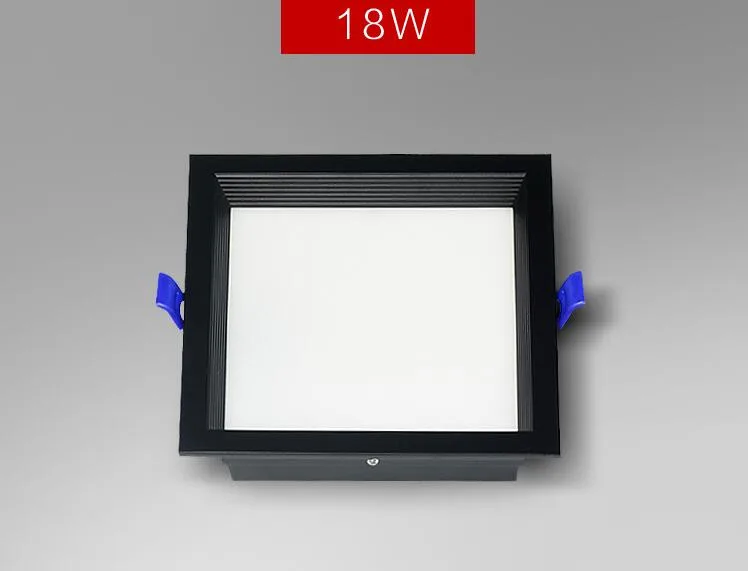 Luz descendente empotrada de Panel Led, 12W, 18W, 24w, 32w, foco cuadrado, lámpara de techo, AC110V, 220V