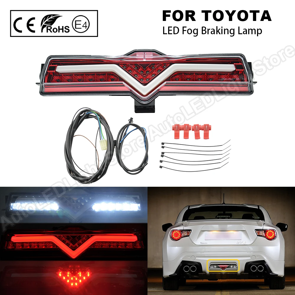 

Multi Function LED brake light+Rear Fog Light+backup/reversing light Fog Braking Lamp For Toyota GT86 Scion FR-S Subaru BRZ 2013