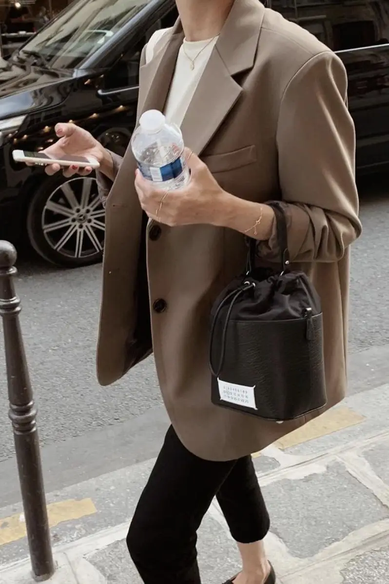 

Casual Vintage Women Jackets Notched Collar Spring Women Blazer Jacket Autumn Female Outerwear Elegant Ladies Coat 2021 Korean