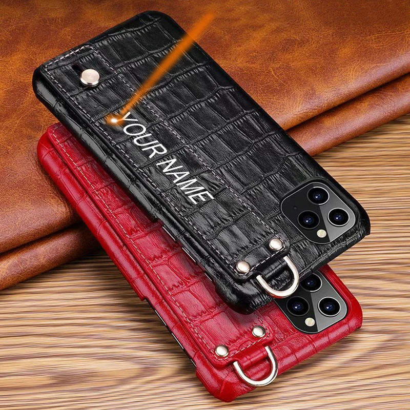 Чехол из натуральной кожи для iPhone 11/11Pro/11Pro Max Xs ультратонкий 3D крокодиловая кожа