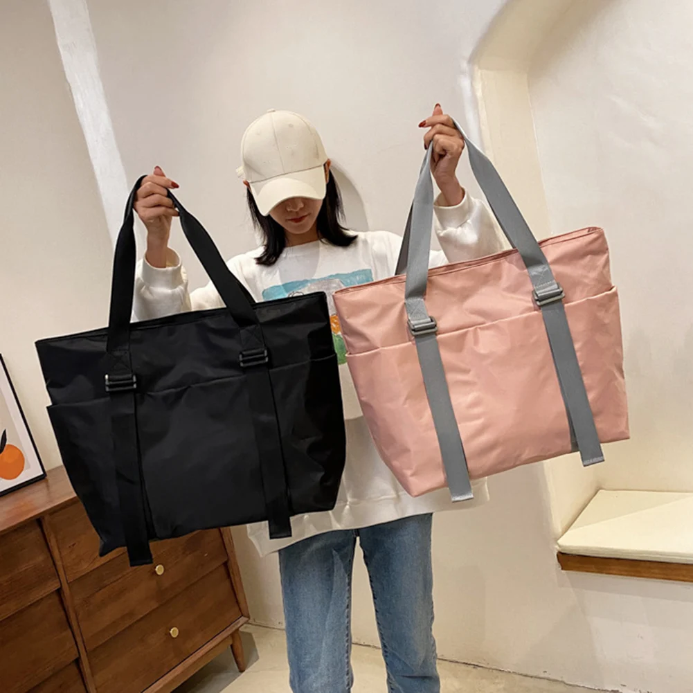 

Модная вместительная сумка для путешествий, повседневная нейлоновая Водонепроницаемая спортивная сумка унисекс для фитнеса, сумка-шоппер ...