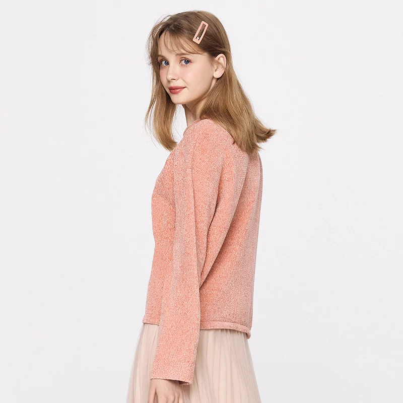 

2020 autumn new knitted bottoming sweater women Korean loose outwear pullover lazy style sweater woman sweet trend tops