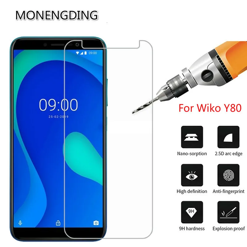 2.5D Закаленное стекло для Wiko Y80 Защита экрана wiko y80 y70 Защитная стеклянная пленка 9H