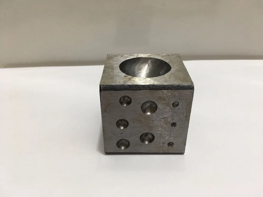 

38mm Jewelry Dapping Tools Size Goldsmithing Tools Square Dapping Block