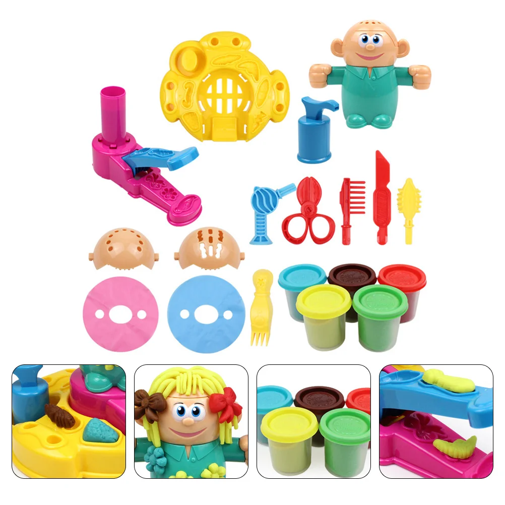 

1 Set Colored Clay Plasticine DIY Mold Tool Kit Children Barber Play