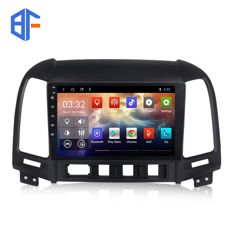 

BF 2 ГБ 32 ГБ 9 "4 ядра AM/FM RDS радио Bluetooth GPS навигация Carplay Автомагнитола стерео для HYUNDAI SANTA FE 2005-2012