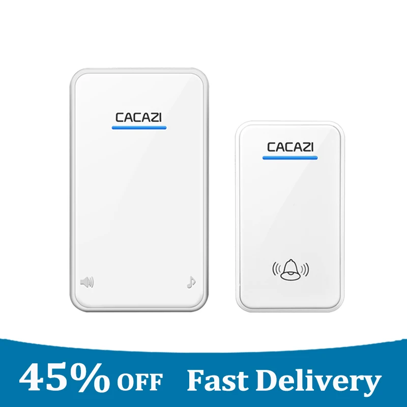 

Умный беспроводной дверной звонок с питанием от аккумулятора постоянного тока, водонепроницаемый светодиодный светильник, Домашний Беспр...