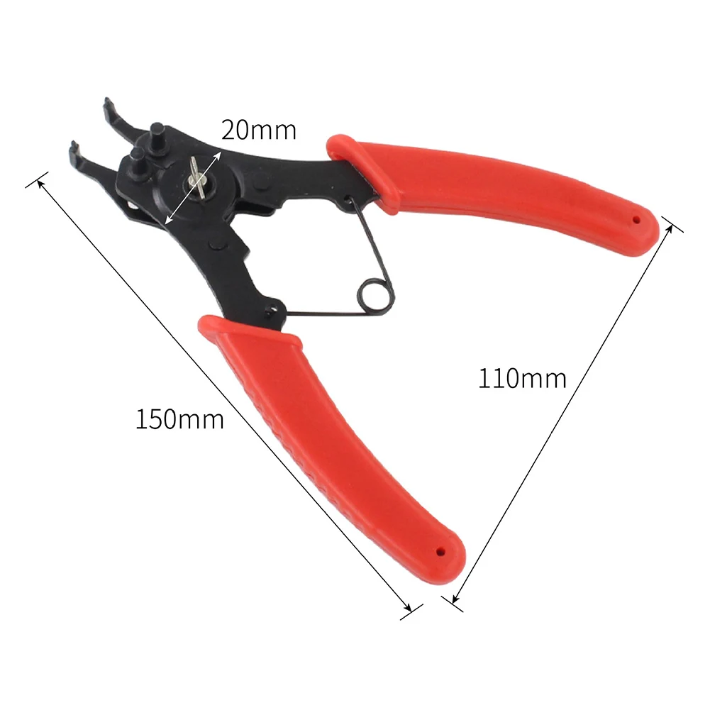 

Circlip Pliers Multi Crimp Tool Retaining Circlip Plier 4 in 1 Snap Ring Remover for Household Metal Easily Handle Part