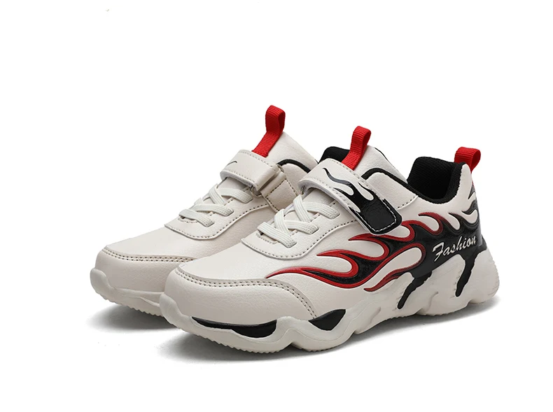 Leather Boys Sneakers For Children Shoes Kids Sneakers Girls Casual Shoes Anti-slippery Running Sport Hook&Loop sapato infantil