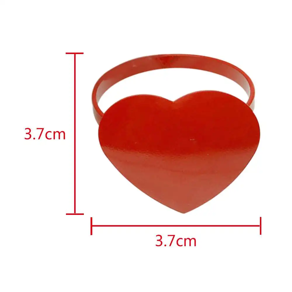 

Well-crafted Quality And Festival Themed Design Napkin Cover Metal Heart-Shaped Napkin Cover Napkin Holder for Kitchen Decor