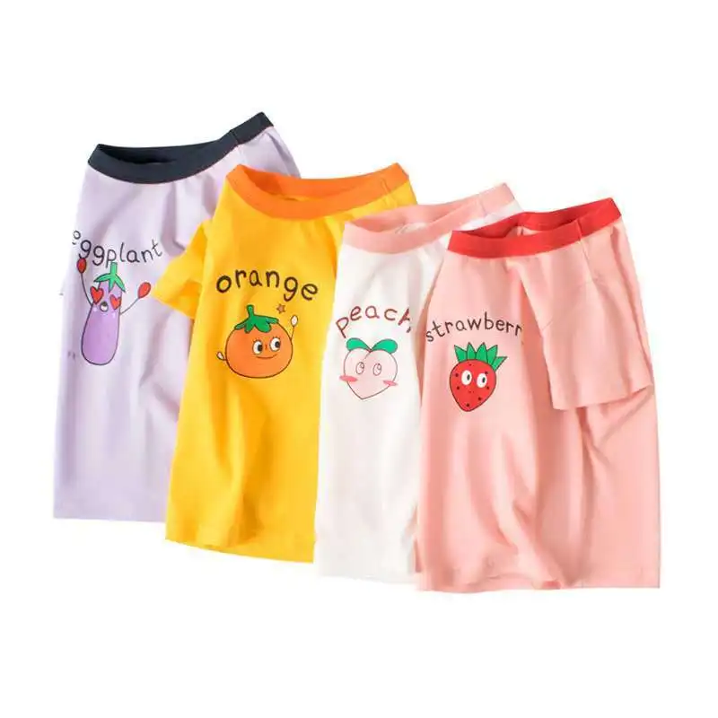 

Children's Clothes Cotton Shirt Unisex Cartoon Print Summer Short Sleeved T-shirt New Arrival Girls Tops Clothes for Big Kids