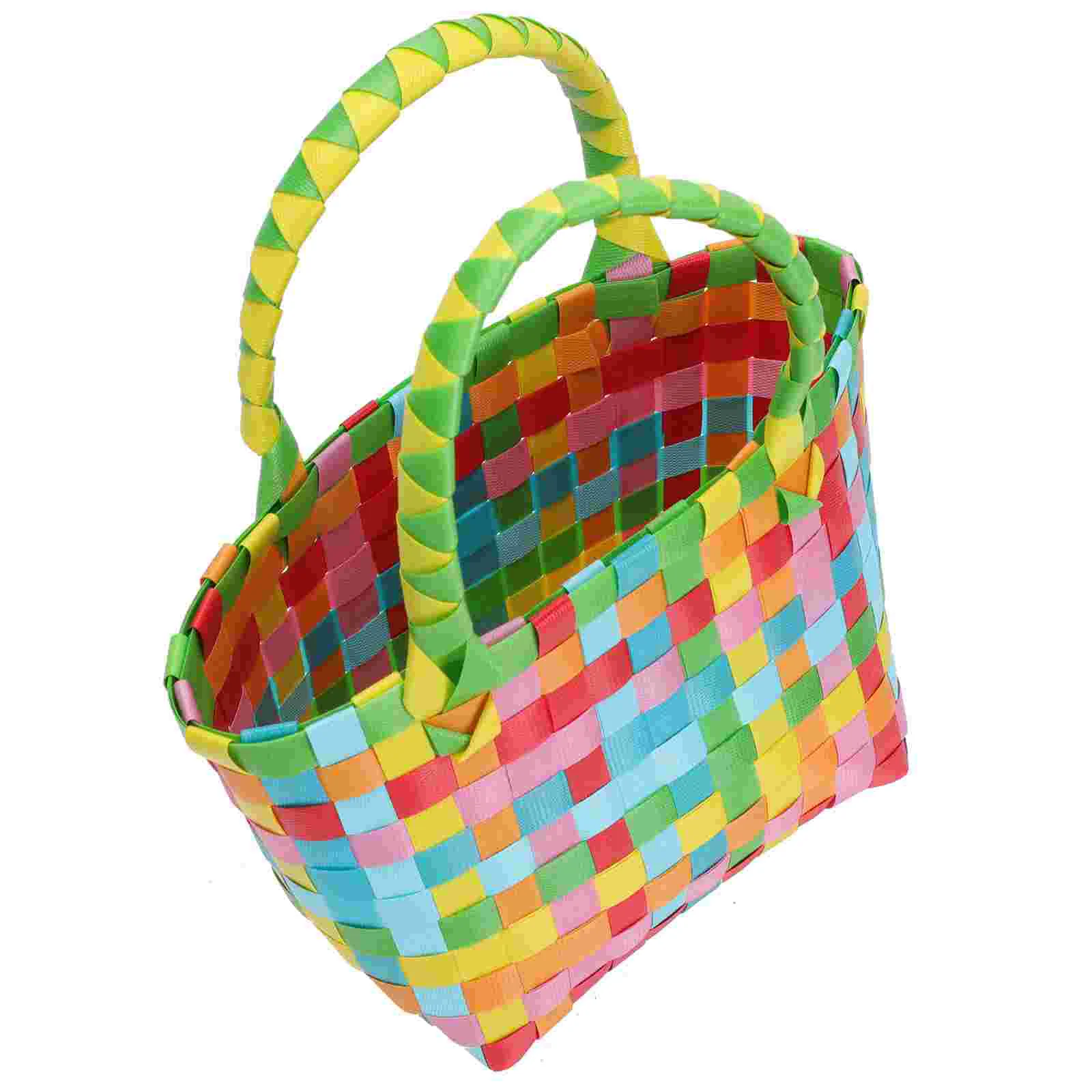 

1Pc Colorful Basket Female Summer Beach Bag Mini Storage Holder