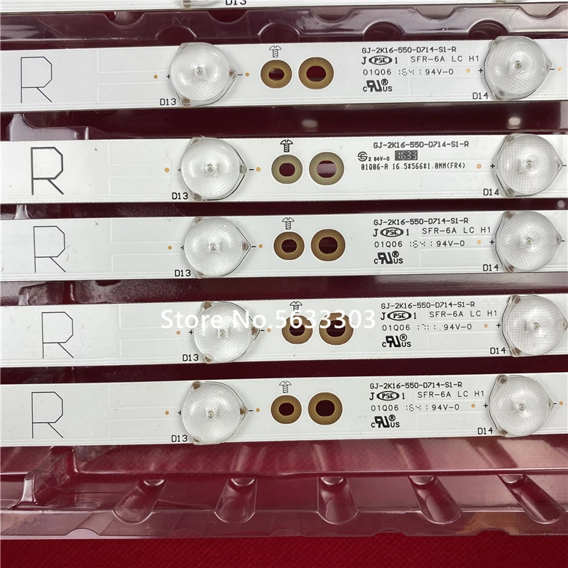 14 шт./компл. светодиодный фонарь для подсветки 55PFF5701 55PUS6501 LB55072 55PUS6561 55PUS6581 55PUS6101