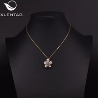 xlenag natural baroque light blue pearl flower shape pendant necklace couple girl custom gift necklace jewelry mujer gn0221b