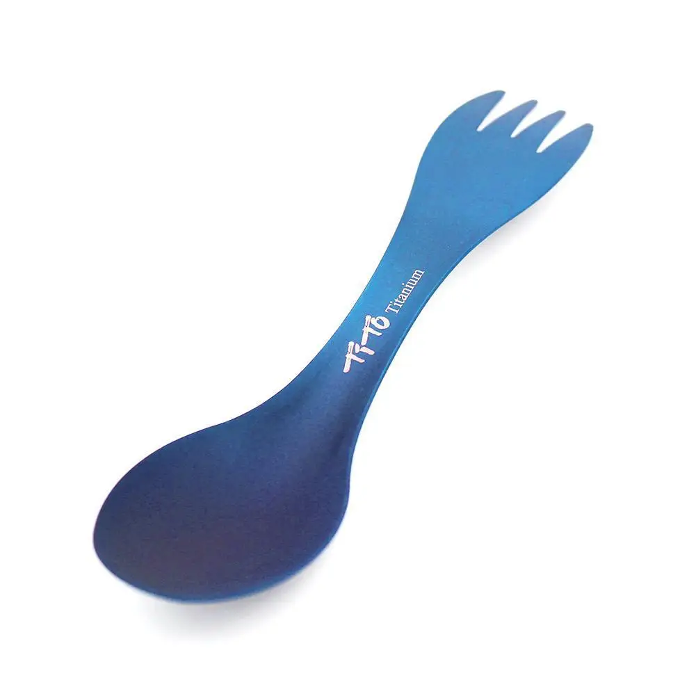 1 шт. ложка-вилка из титанового сплава | Спорт и развлечения
