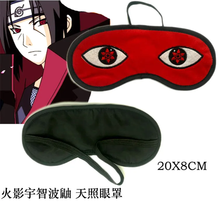 Учиха Мадара Шаринган Светильник Крышка маска для глаз Маска Для Сна Blindfold очки с