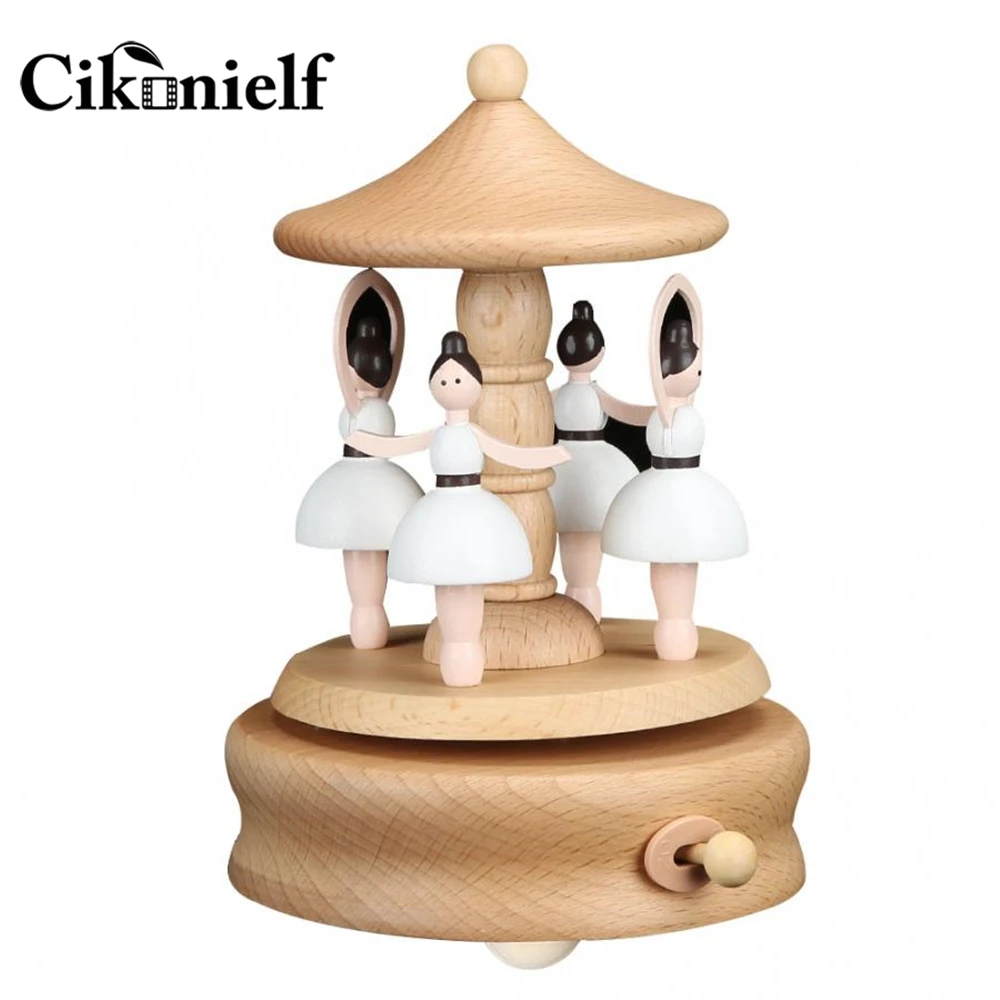 Инновационная вращающаяся музыкальная шкатулка Cikonielf для танцующей девочки