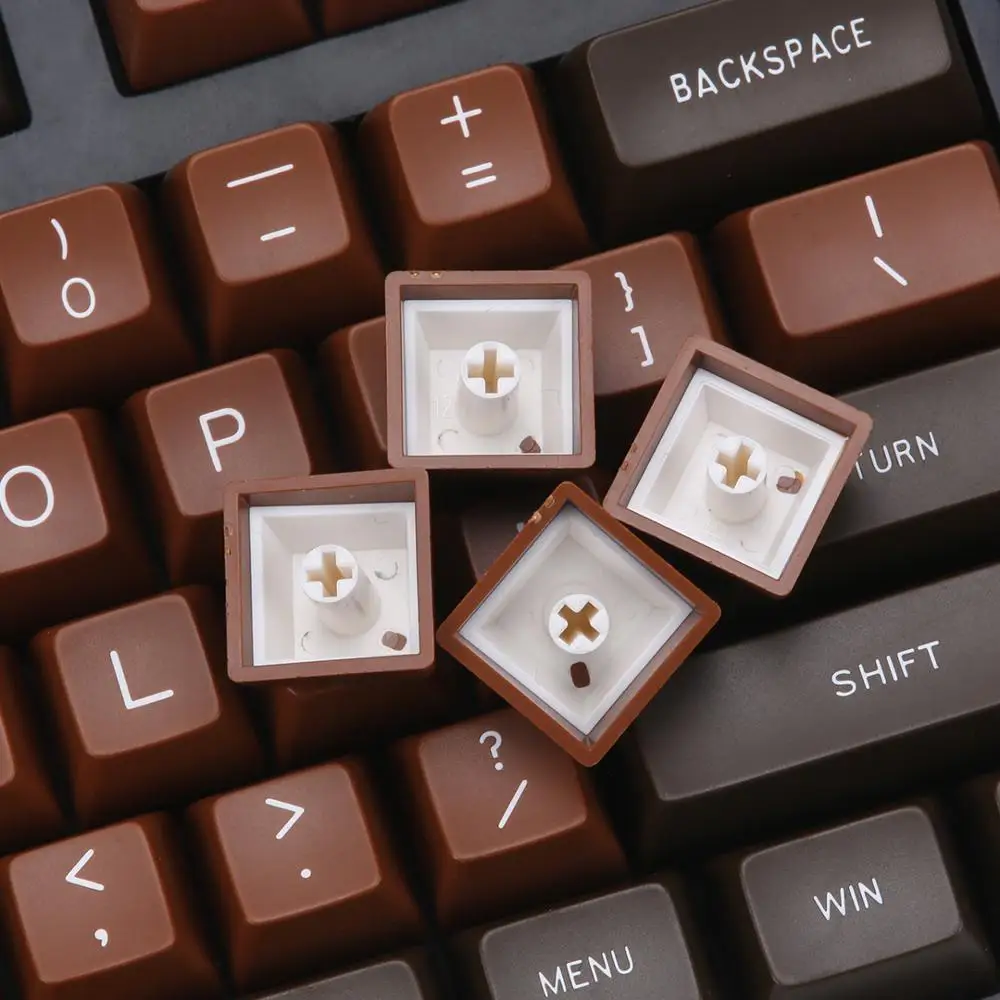 MAXKEY chocolate SA keycaps ABS Double shot 134 клавиш для механической клавиатуры mx|Клавиатуры| |