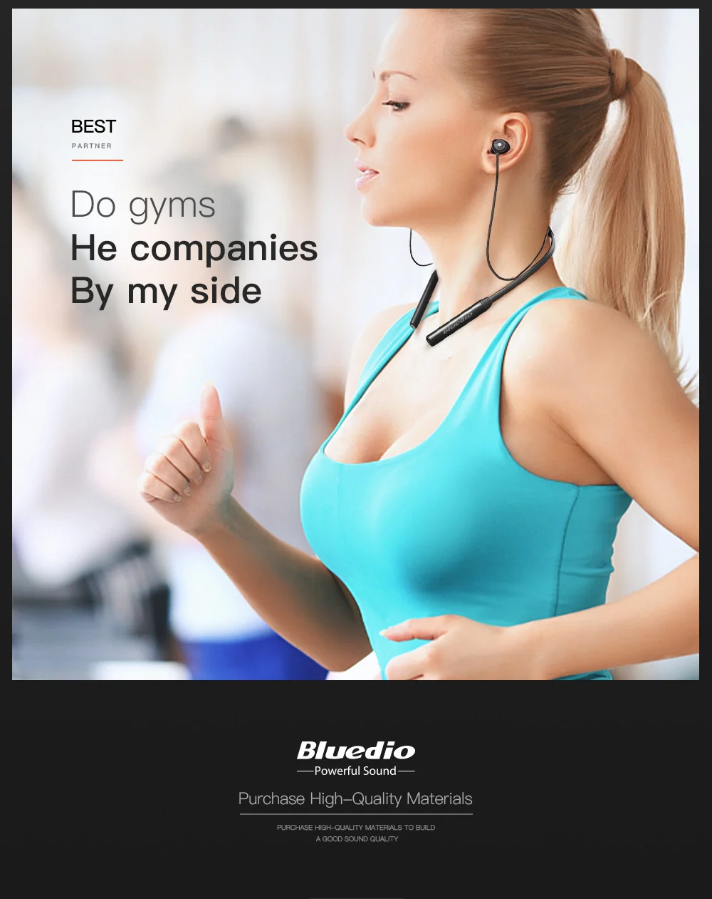 Оригинальные Bluedio TN2 спортивные Bluetooth наушники с активным шумоподавлением/беспроводная гарнитура для телефонов и музыки для red mi