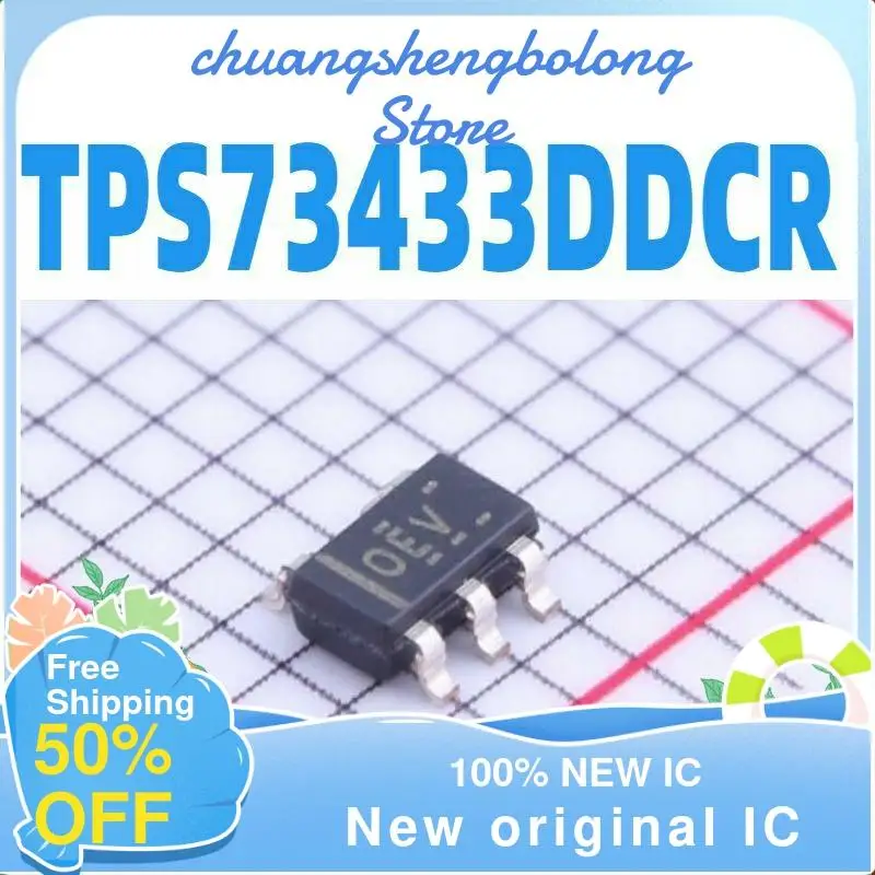 

10-200 шт. TPS73433DDCR TPS73433 SOT23-5 новый оригинальный IC
