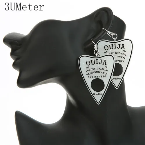 1 пара женские серьги-капли многоцветная смола Ouija planchette амулеты полимерная