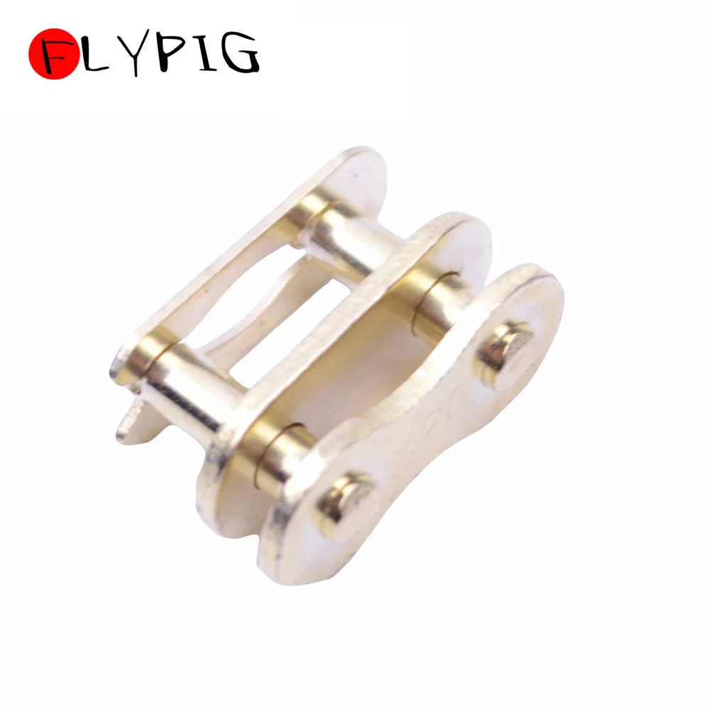 Золотые 420 соединительные звенья цепи привода для питбайка квадроцикла