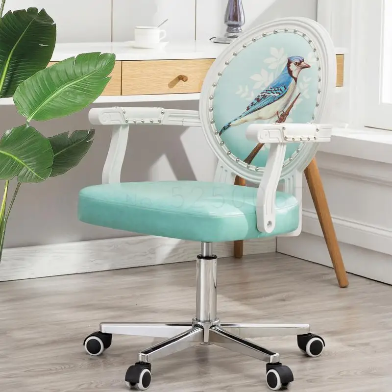 Компьютерное кресло спинка домашнее вращающееся для общежития кабинета стола