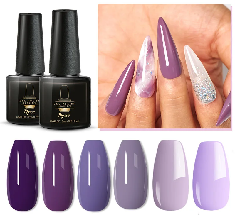 

Mtssii 6 мл Гель-лак для ногтей лакированные матовые цвета гель для ногтей Полупостоянный УФ Led дизайн ногтей Гибридный лакированный матовый ба...