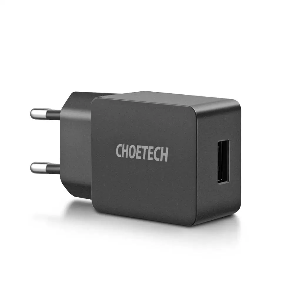 Европейский Союз (ЕС) CHOETECH 5V 2.4A USB Зарядное устройство для телефона универсальное дорожное сетевое Зарядное устройство с функцией умной зарядки USB адаптер для samsung S8/S7 EU/US/UK Разъем - Тип штекера: Европейский Союз (ЕС)